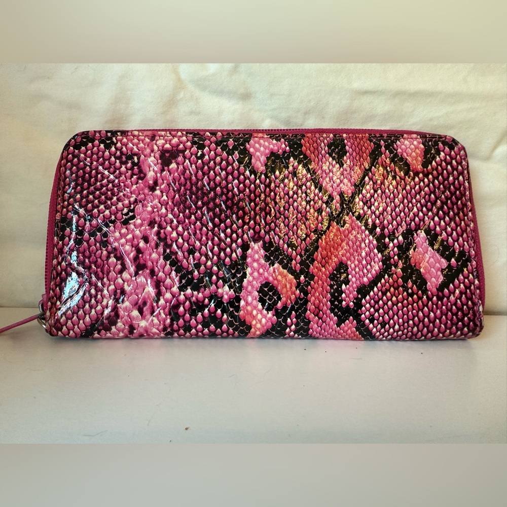 Pink Python Wallet / Wristlet